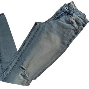 Ladies Size 0 - Light Wash Pre-Distressed Skinny Jeans